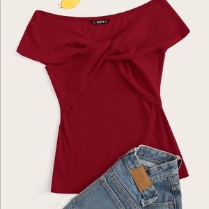 Burgundy Blouse